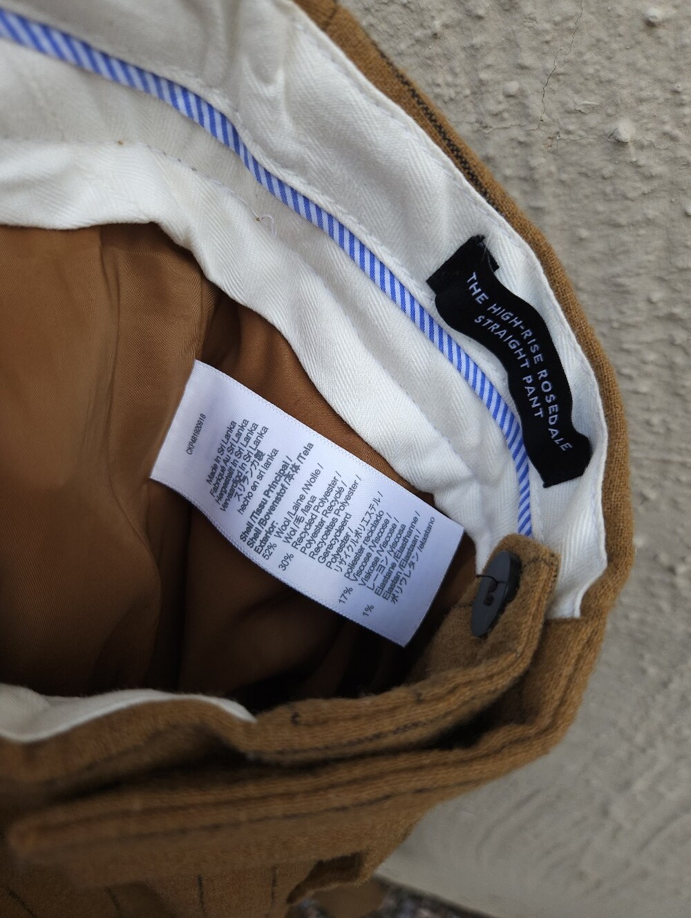 Madewell Rosedale Wool Striped Pant - Picture 4 of 5